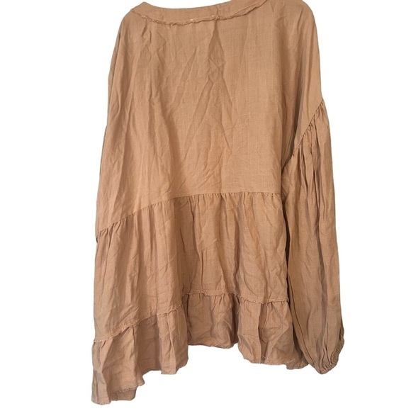 Heyson tiered button down blouse 3xl - Picture 2 of 8